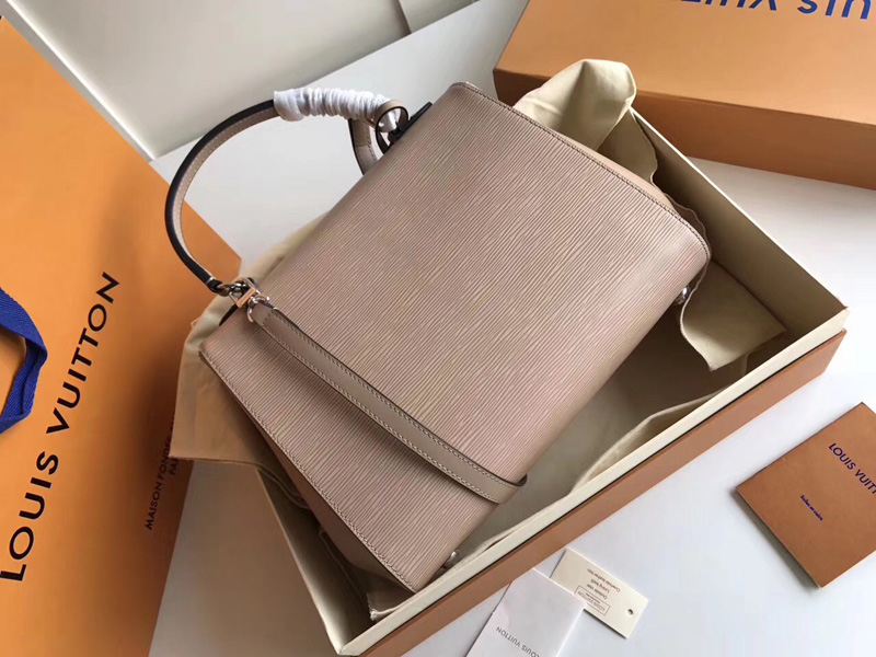 M41300 LV CLUNY MM 中號(hào)手袋 LV女包 LV真皮水波紋 LV手提包 奶茶色