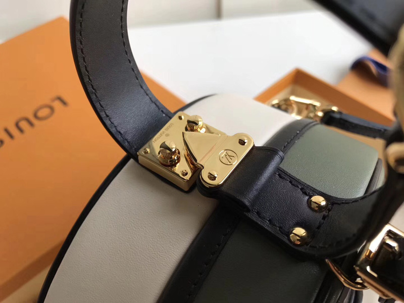 M43510 LV Petite Boite Chapeau 手袋 LV全皮女包 LV小圓包 綠配白