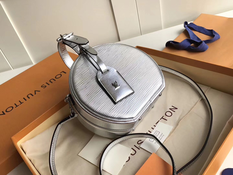 M43510 LV Petite Boite Chapeau 手袋 LV全皮女包 LV小圓包 銀色