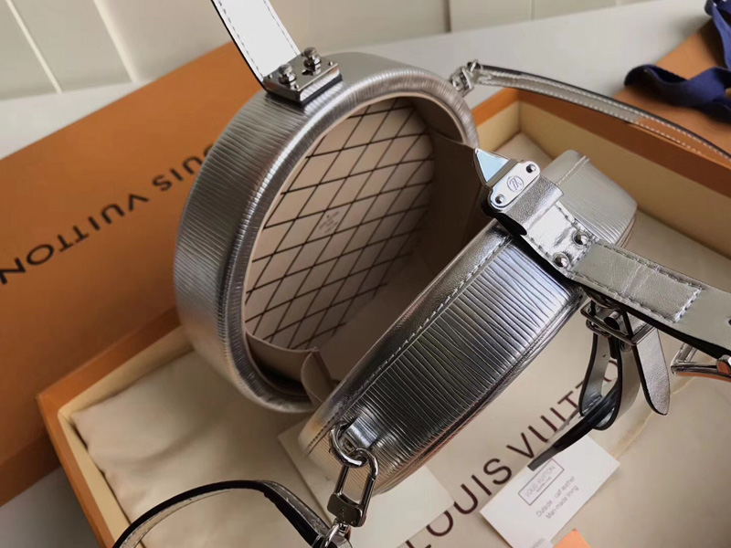 M43510 LV Petite Boite Chapeau 手袋 LV全皮女包 LV小圓包 銀色