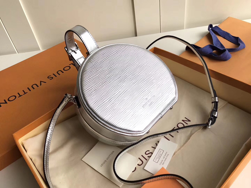 M43510 LV Petite Boite Chapeau 手袋 LV全皮女包 LV小圓包 銀色