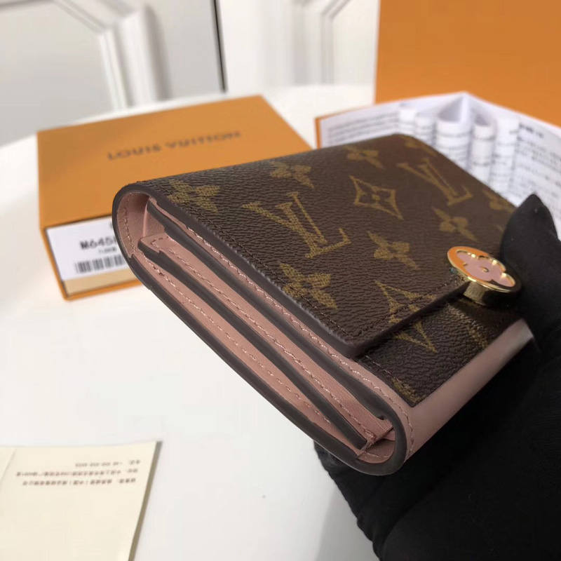 M64588 LV Flore 錢夾 LV女士錢包 LV搭扣短款錢包 紅色