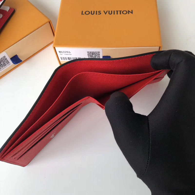M63228 LV Slender 錢夾 LV2018世界杯官方授權系列 LV錢夾 LV短夾 紅色