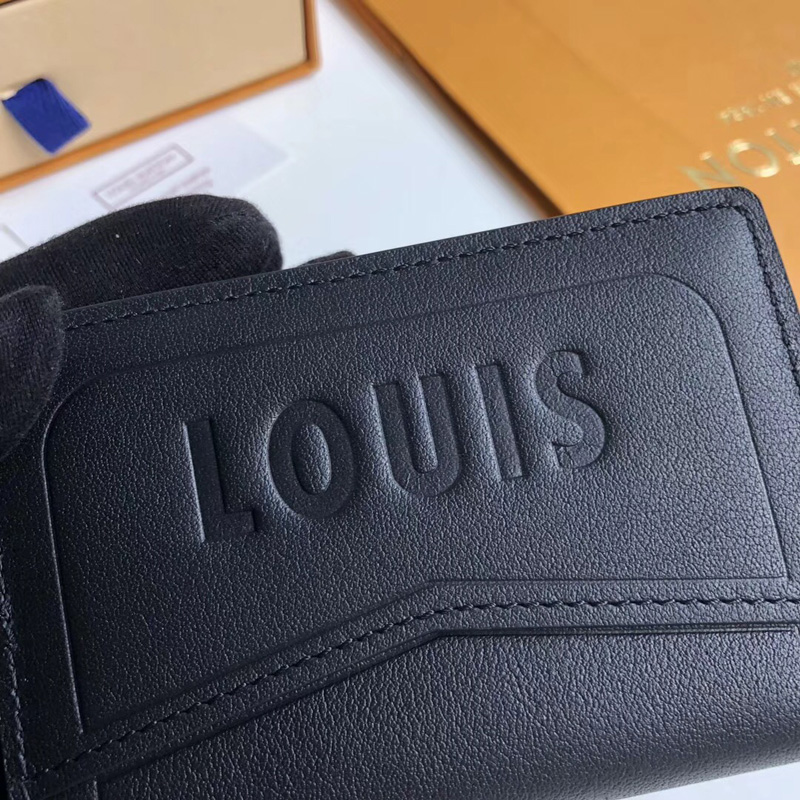 M63251 LV口袋錢夾 LV Dark Infinity皮革卡夾 LV卡包 LV名片夾 黑色