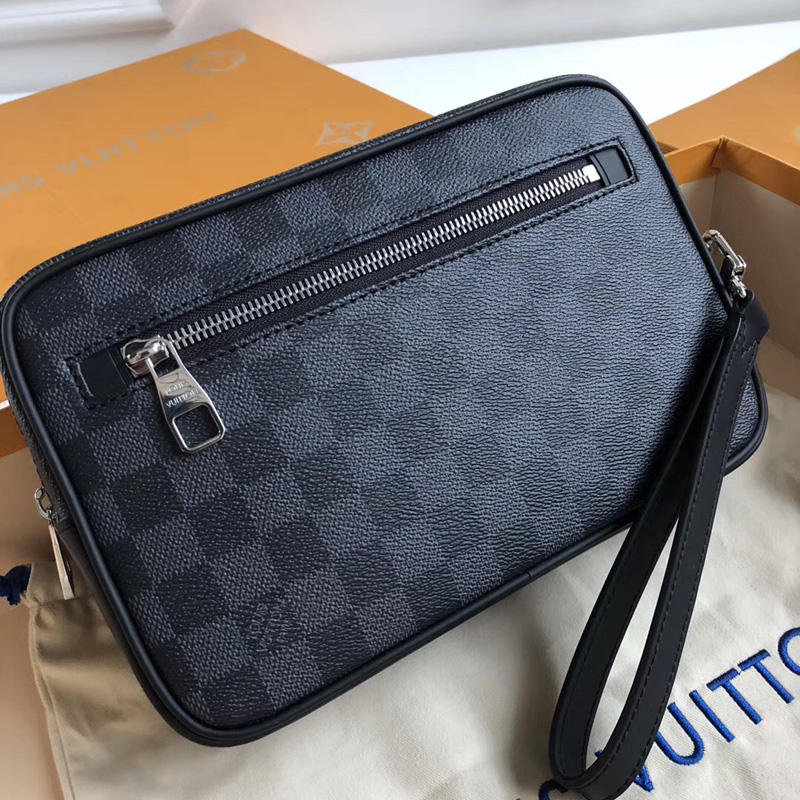 N41664 LV Kasai 手包 LV手拿包 LV棋盤格系列 LV男包 LV手包 LV格仔男包