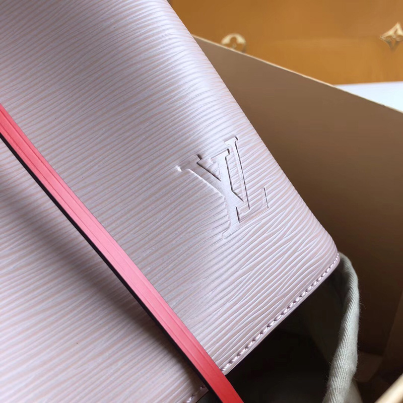 M53370 LV NeoNoe 手袋 LV女包 LV水桶包 Epi皮革搭配彩色內襯水桶包 粉色