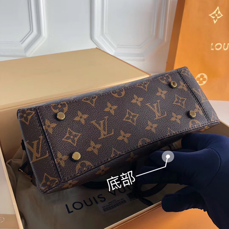 M43125 LV One Handle 中號手袋 LV prelaunch老花拼皮手提斜挎包
