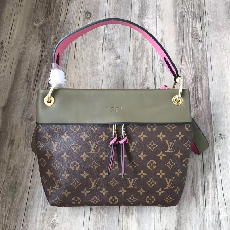 M43159 LV TUILERIES BESACE 手袋 20117新品帆布搭配三色肩帶 手提包