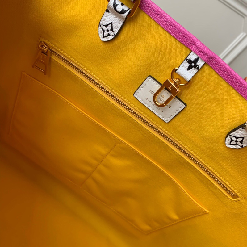 M44570 LV ONTHEGO 手袋 超大號 Monogram 印花迷你 Monogram 飾邊 綠色