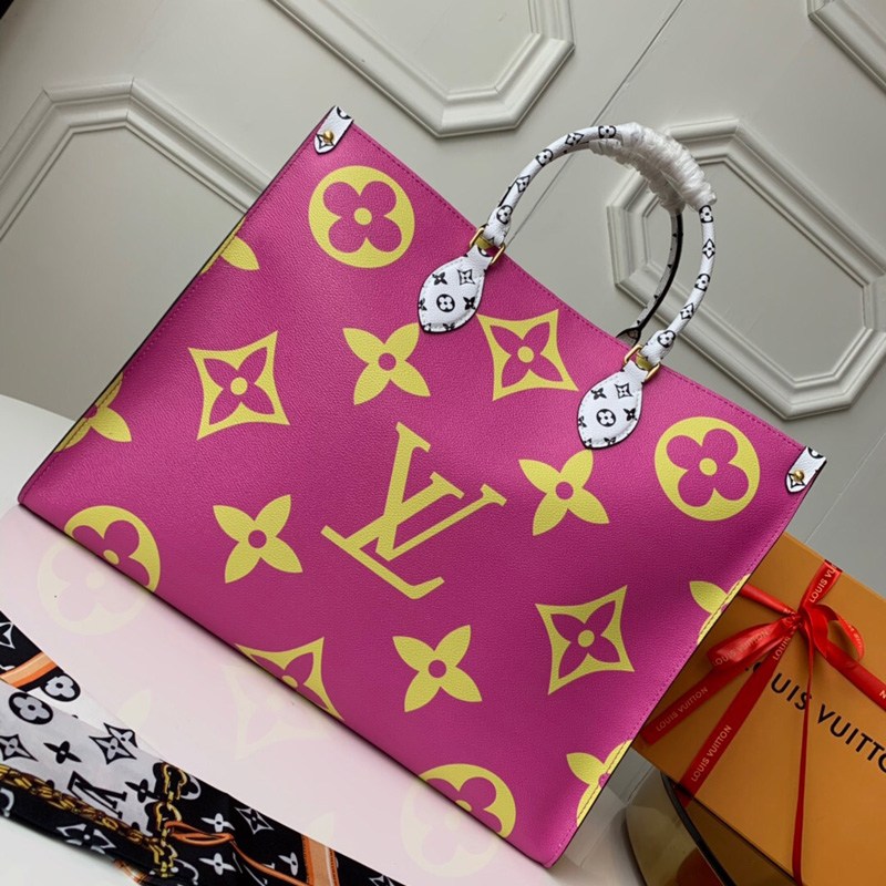 M44570 LV ONTHEGO 手袋 超大號 Monogram 印花迷你 Monogram 飾邊 綠色