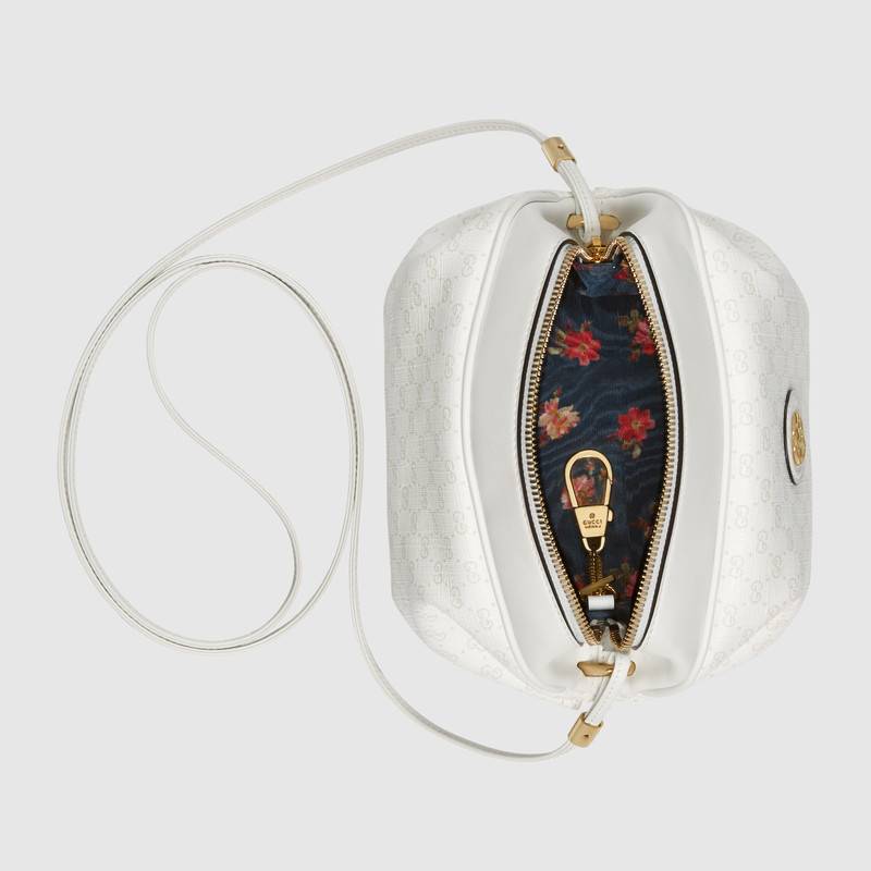 564582 Gucci手袋 古馳單肩包 雙G標(biāo)識 Gucci斜挎包 迷你GG手袋 白色