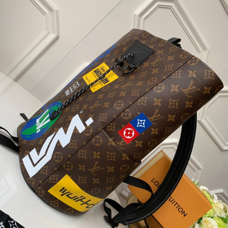 M44615 LV CHALK 雙肩包 Monogram老花1854印花圖案 LV雙肩包 LV背包