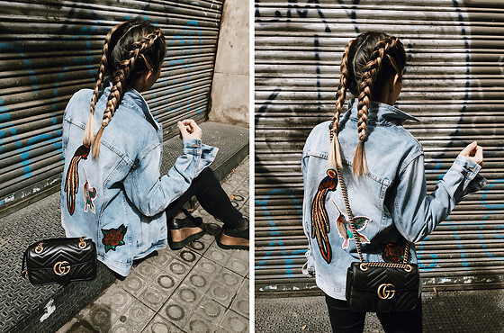 GG Marmont mini上身圖