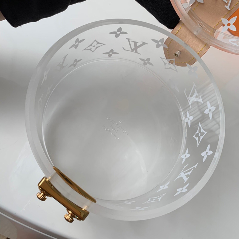 GI0203 LV Scott 收納盒 LV透明裝飾珠寶盒 白色