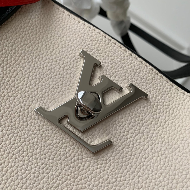 M55237 LV Lockme Go手袋 LV全皮女包 LV托特包 白色