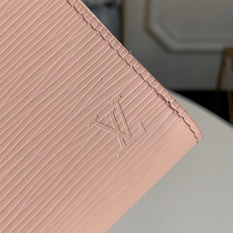 M61206 LV ZIPPY 拉鏈零錢(qián)包 Epi皮革 LV短款拉鏈錢(qián)夾 粉色