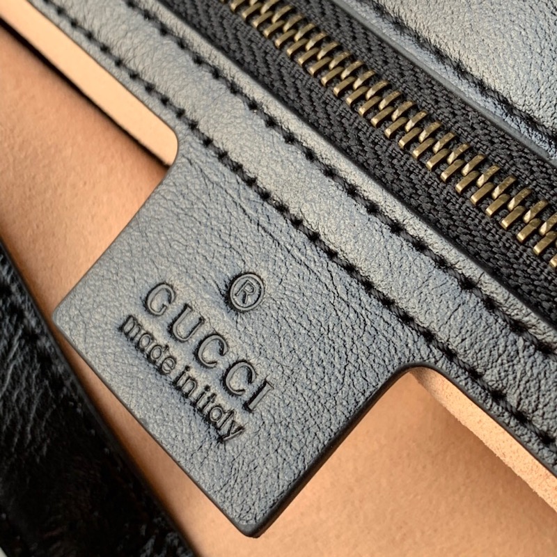 443497 GG Marmont 系列小號肩背包 褐紅色斜紋女包