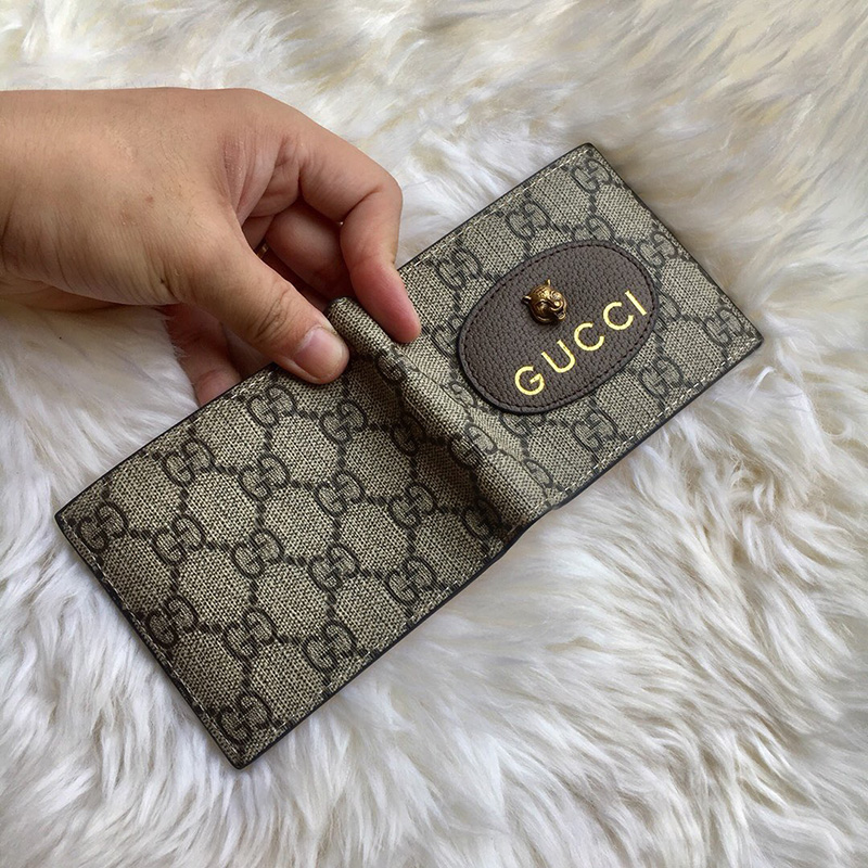 473954 Gucci Neo Vintage高級人造帆布錢包 Gucci短款錢夾