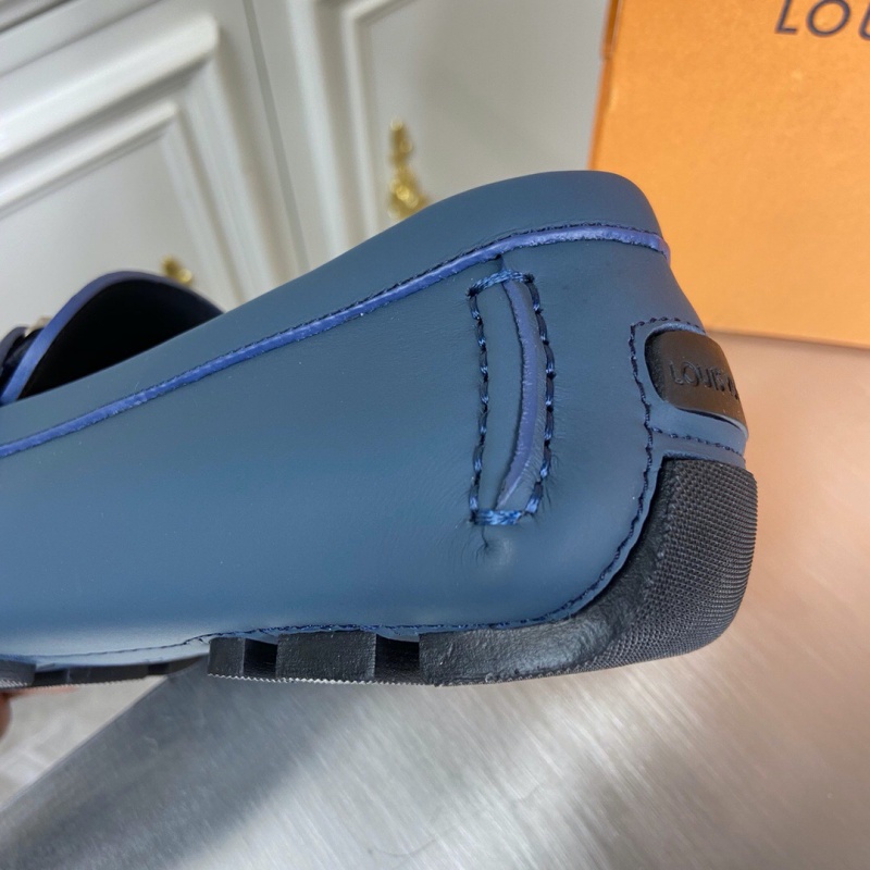 1A4P0X LV MONTE CARLO 便鞋 小牛皮平紋豆豆鞋 樂福鞋 淺藍色