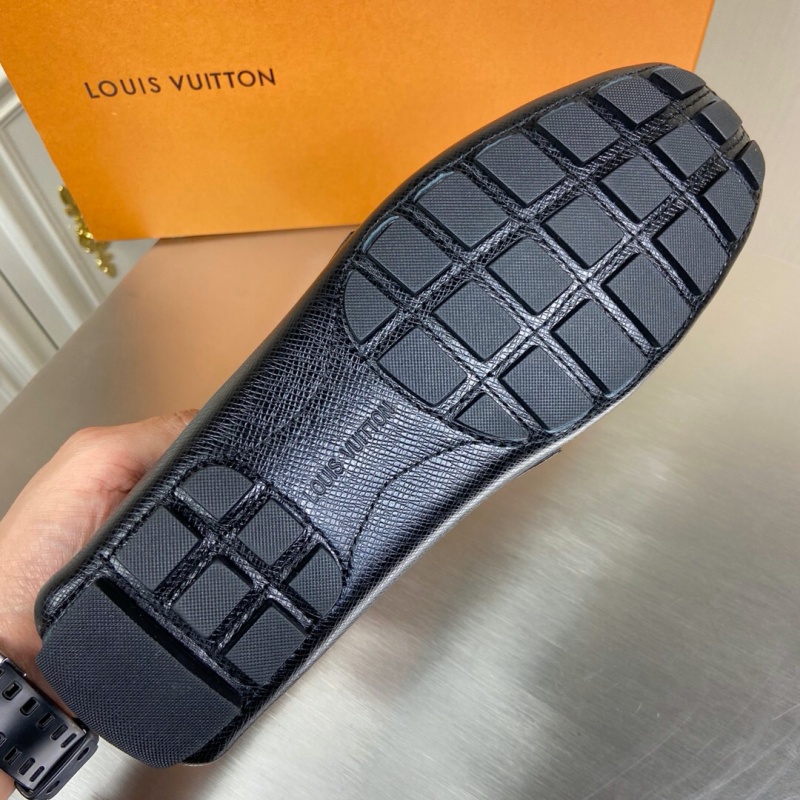 1A4P0X LV MONTE CARLO 便鞋 鱷魚皮豆豆鞋 樂福鞋 黑色