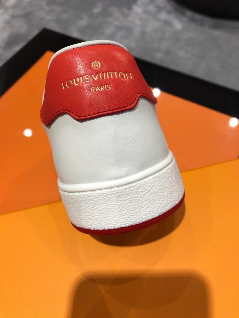 1A5YOL LV Rivoli 運動鞋 小牛皮彩色飾邊板鞋 紅色