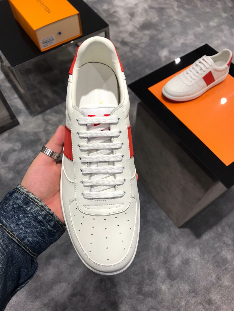 1A5YOL LV Rivoli 運動鞋 小牛皮彩色飾邊板鞋 紅色