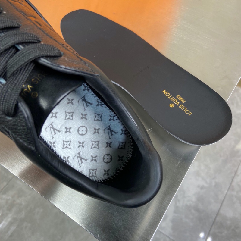 1A5UIQ LV LUXEMBOURG 運動鞋 LV Monogram 壓紋新款休閑運動鞋 黑色