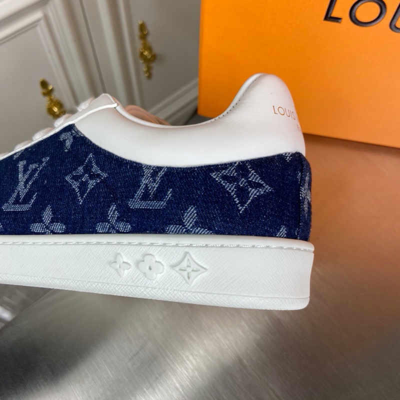1A5S8T LV LUXEMBOURG 運(yùn)動(dòng)鞋 LV Monogram 刺繡織物男鞋 白色