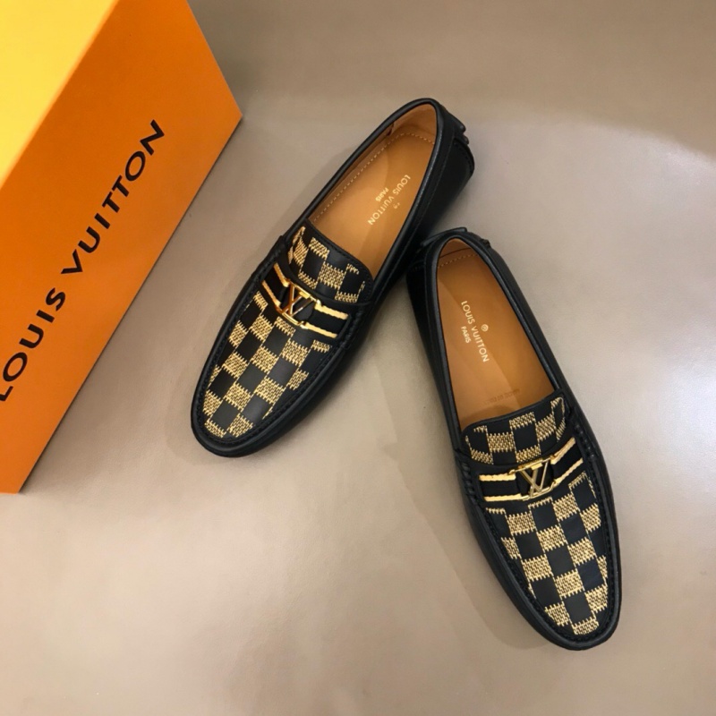 1A4OLA LV MAJOR 樂福鞋 LV豆豆鞋 LV男皮鞋 LV開車鞋 黑色