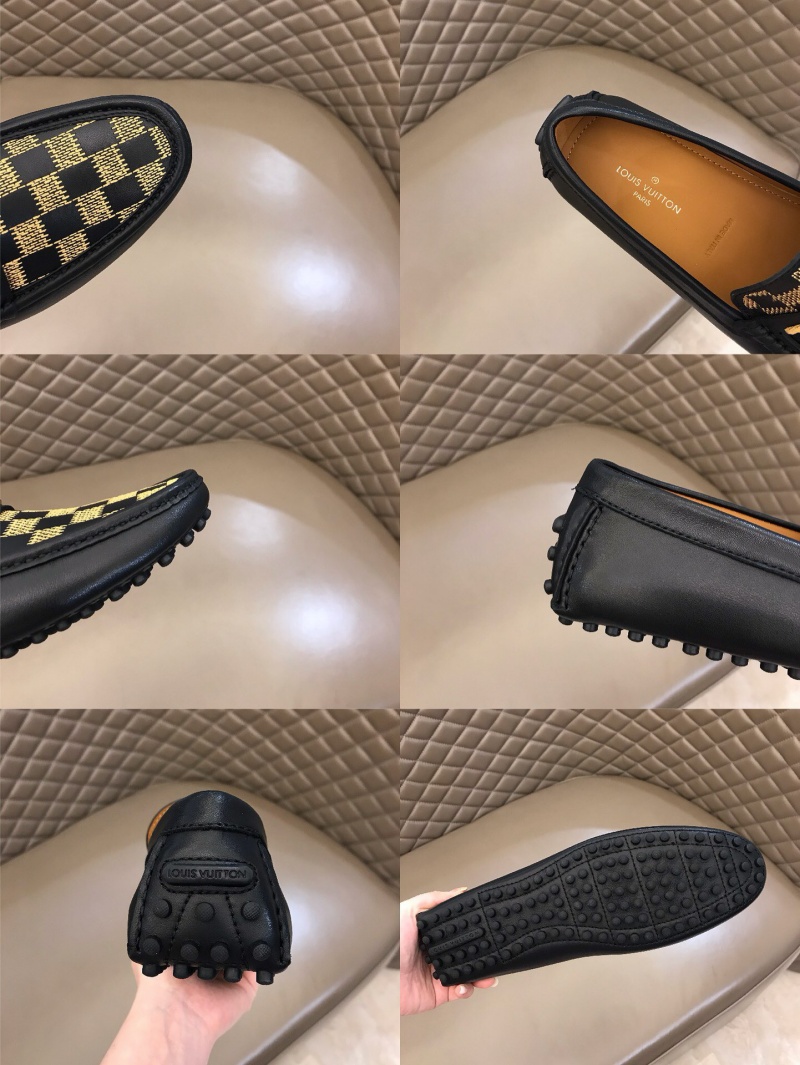 1A4OLA LV MAJOR 樂福鞋 LV豆豆鞋 LV男皮鞋 LV開車鞋 黑色