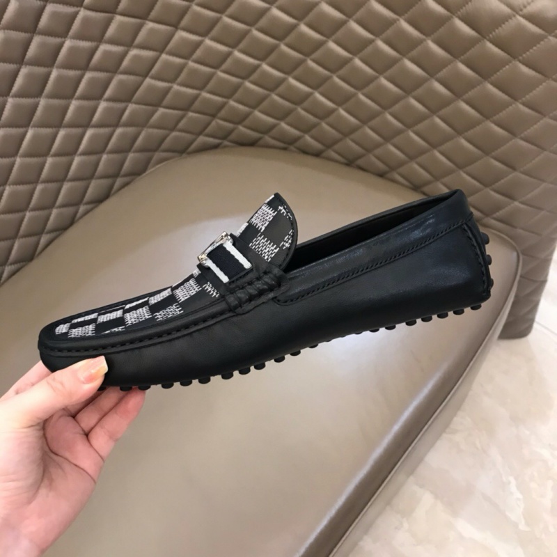 1A4OLA LV MAJOR 樂福鞋 LV男士豆豆鞋 LV開車鞋 黑色