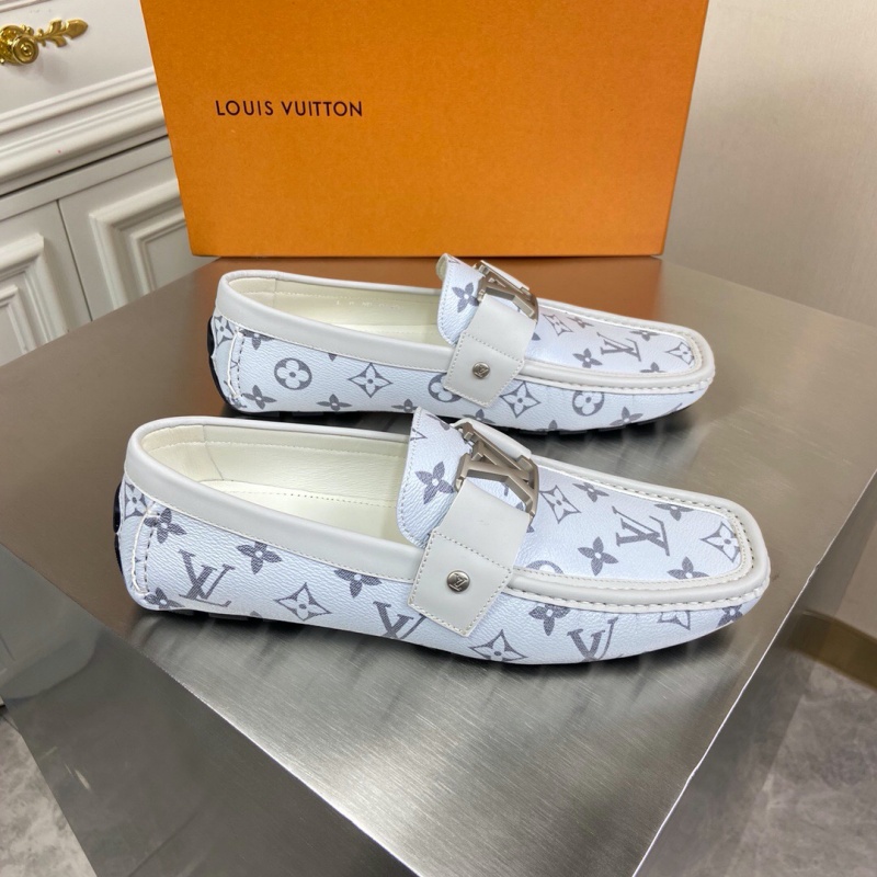 1A4OLA LV Major 便鞋 LV男鞋 LV豆豆鞋 LV開車鞋 白花