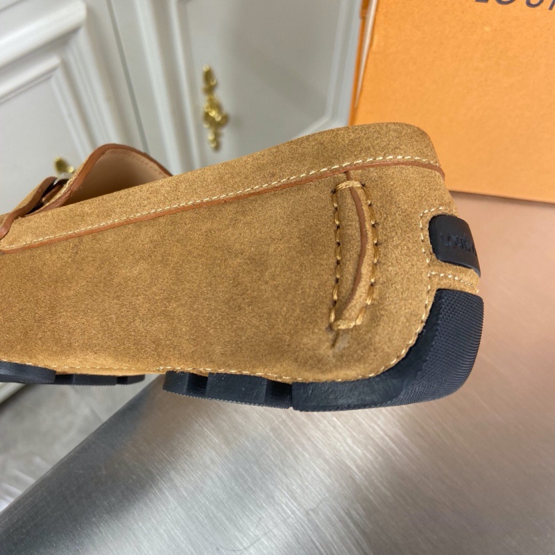 1A3QS5 LV Major 便鞋 LV絨面小牛皮男鞋 豆豆鞋 棕色