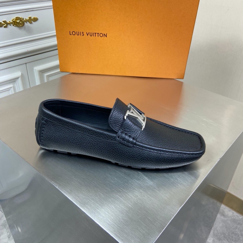 1A3QS5 LV Major 便鞋 LV粒面小牛皮男鞋 豆豆鞋 黑色