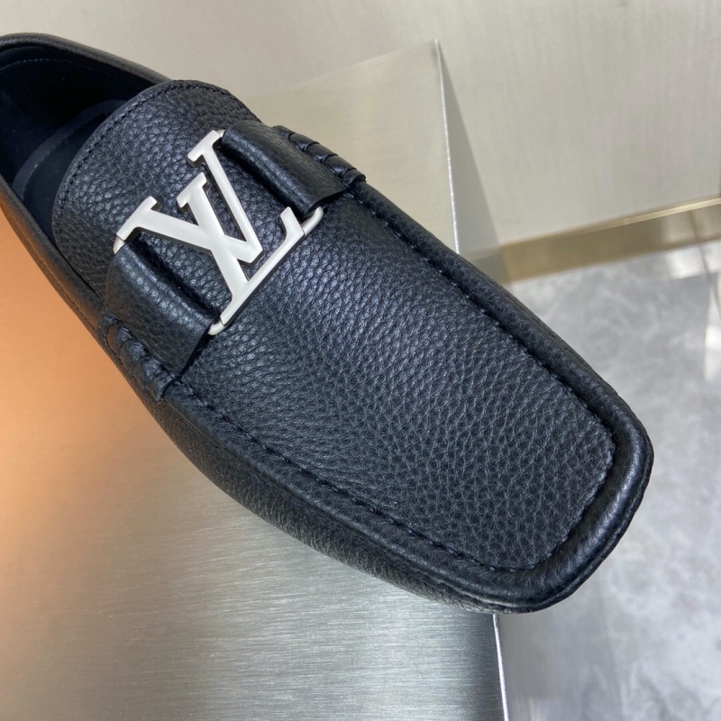 1A3QS5 LV Major 便鞋 LV粒面小牛皮男鞋 豆豆鞋 黑色