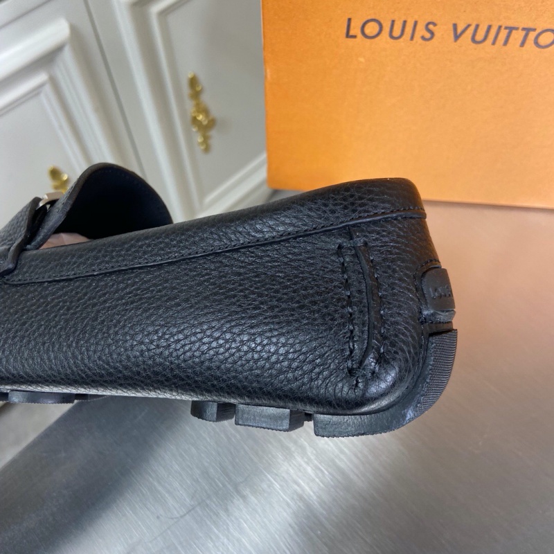 1A3QS5 LV Major 便鞋 LV粒面小牛皮男鞋 豆豆鞋 黑色