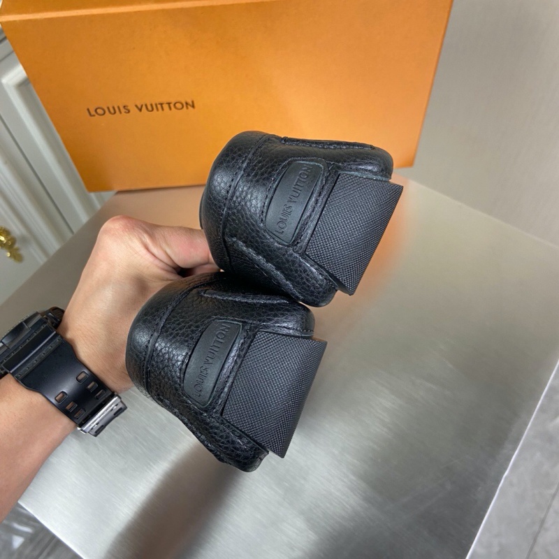 1A3QS5 LV Major 便鞋 LV粒面小牛皮男鞋 豆豆鞋 黑色