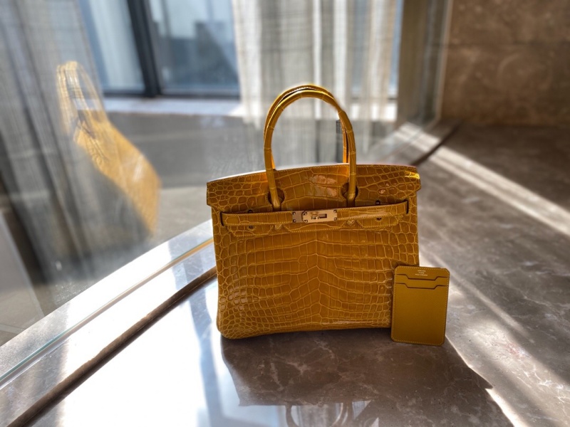 Hermes Birkin 30 愛馬仕鉑金包 純手工定制版 鴕鳥皮 湖泊黃