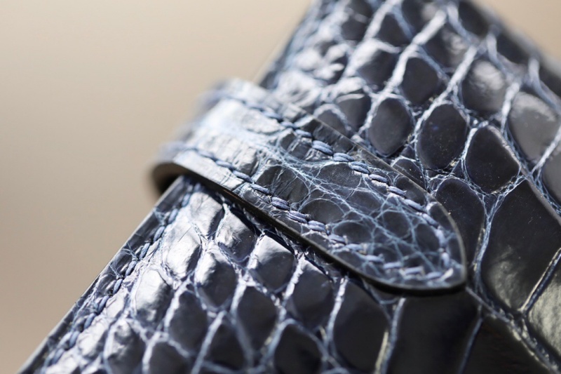 Hermes錢包 愛馬仕Kelly錢包 純手工頂級鱷魚皮 黑色