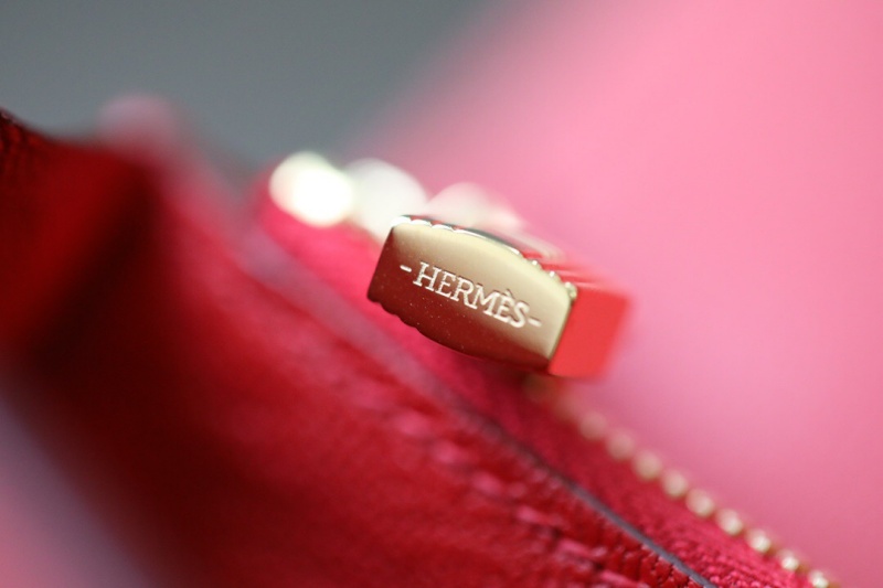 Hermes錢包 愛馬仕Kelly錢包 純手工頂級鱷魚皮 紅色