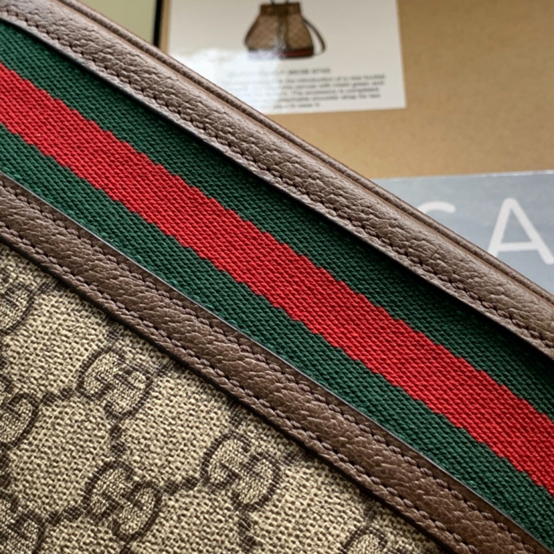 550621 Gucci古馳 Ophidia系列小號GG水桶包 Gucci手提單肩包 啡色