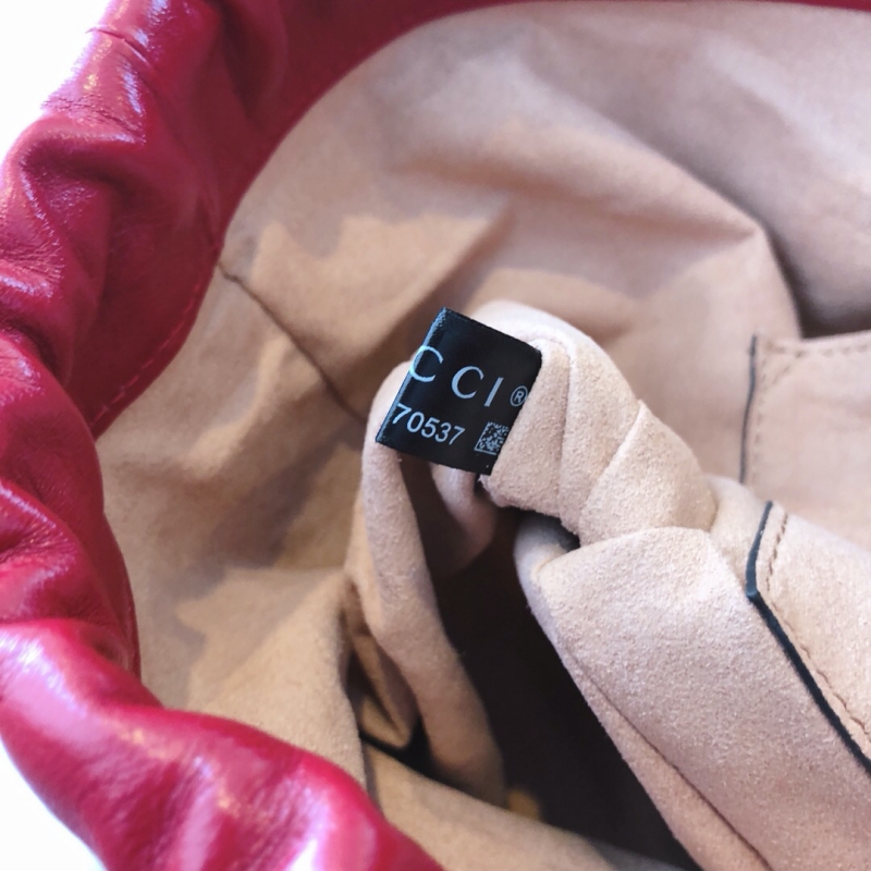 602118 Gucci 馬銜扣1955系列水桶包 古馳水桶包 藍配紅