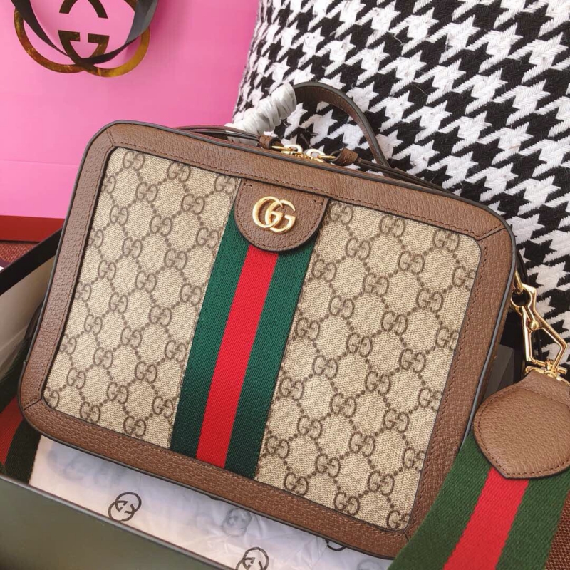 550622 Gucci Ophidia系列小號GG肩背包 古馳手提肩背包 啡色