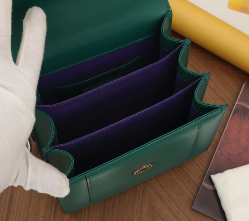 Bvlagari寶格麗 Serpenti Forever系列翻蓋女包 寶格麗手提蛇頭包 祖母綠