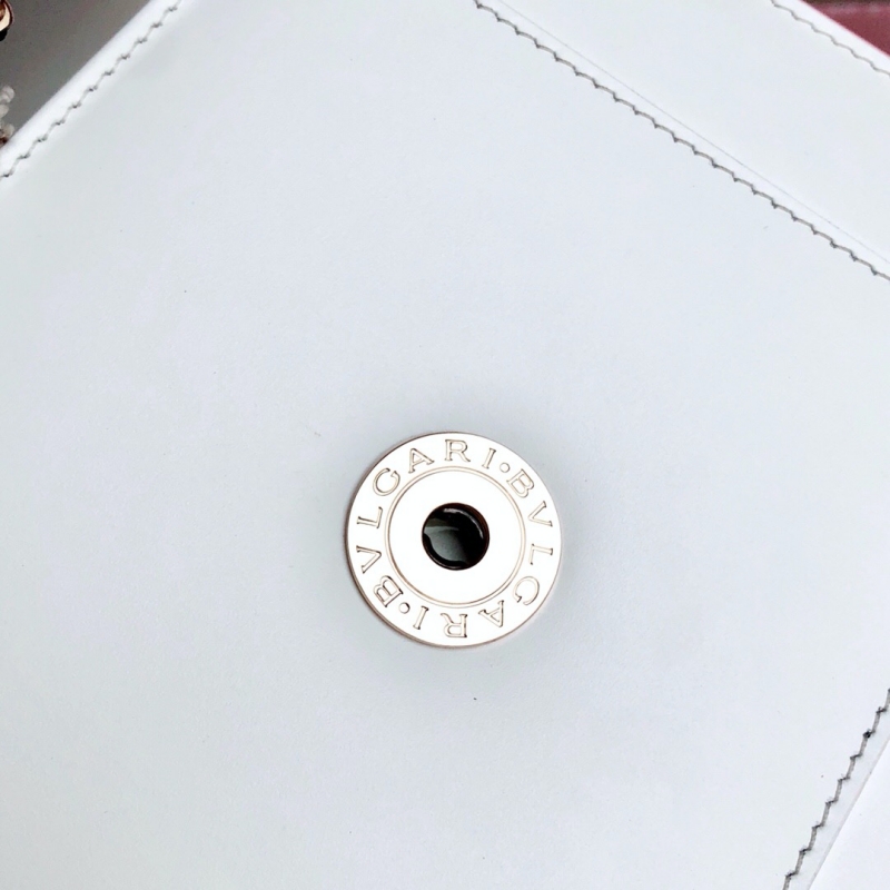 Bvlagari寶格麗 Serpenti Forever系列翻蓋女包 寶格麗手提蛇頭包 白色