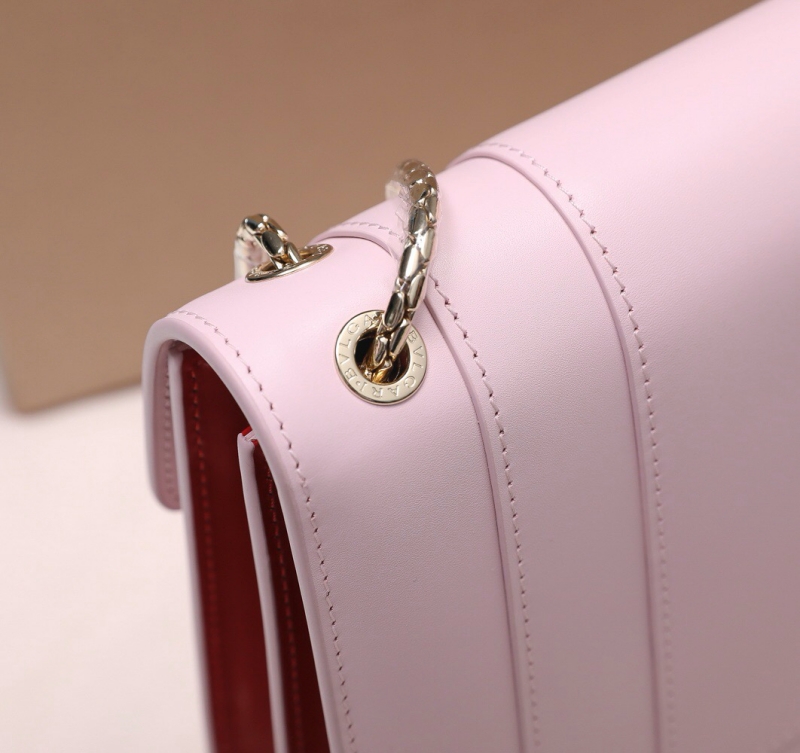 Bvlgari寶格麗 Serpenti Forever系列女包 Bvlgari蛇頭包 粉色