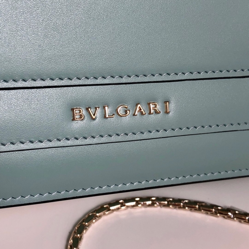 370449 Bvlgari寶格麗 Serpenti Forever系列翻蓋女包 寶格麗蛇頭包 青藍色