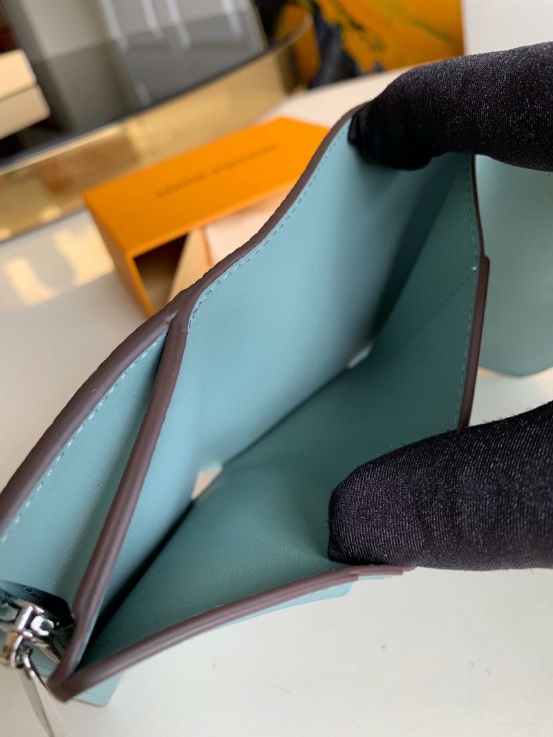 M69033 LV IRIS XS 錢夾 LV錢包女士三折短夾 藍(lán)色