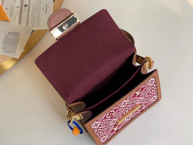 M57172 LV DAUPHINE 迷你手袋 LV1854新款達芙妮 棕紅色