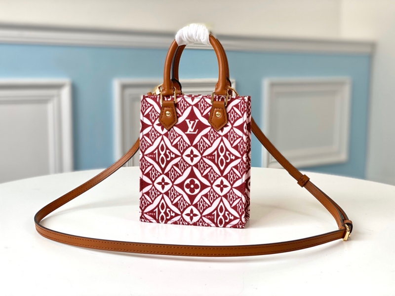 M69846 LV PETIT SAC PLAT 手袋 LV1854系列女包 棕紅色